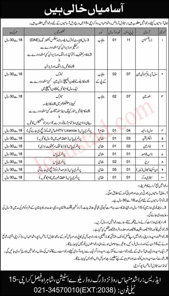 New Govt Jobs Pak Army Central Ordnance In Karachi 2025 New Govt Jobs Pak Army Central Ordnance In Karachi 2025